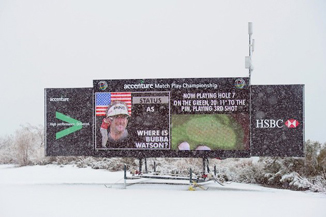 Wussy golfers should play through the snow.